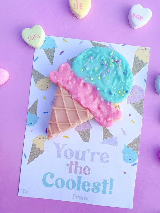 You’re the Coolest Valentine Cookie