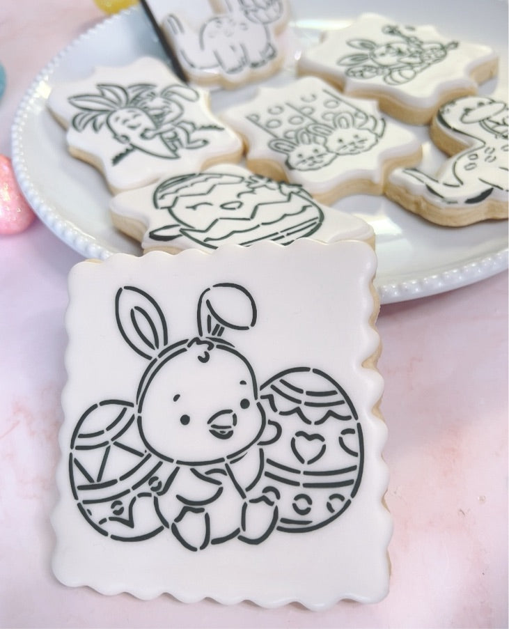 Oversized Easter Chick Paint Your Own Cookie